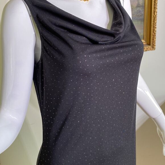 Vintage Lori M Black Evening Maxi LBD Dress - Picture 9 of 10